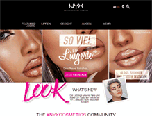 Tablet Screenshot of nyxcosmetics.ch