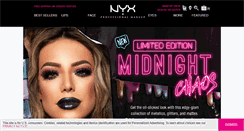 Desktop Screenshot of nyxcosmetics.com